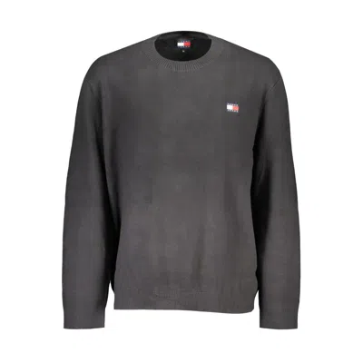 TOMMY HILFIGER BLACK COTTON SWEATER