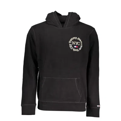 TOMMY HILFIGER BLACK COTTON SWEATER