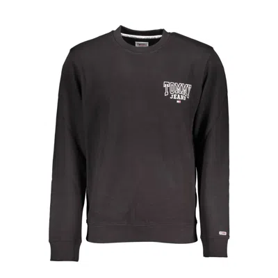 TOMMY HILFIGER BLACK COTTON SWEATER