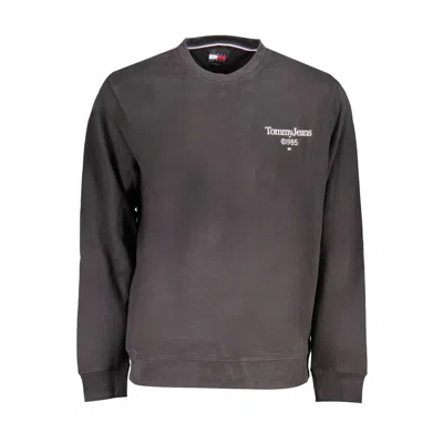 TOMMY HILFIGER BLACK COTTON SWEATER