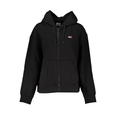 Tommy Hilfiger Logo-patch Zip-up Hoodie In Black
