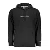 Tommy Hilfiger Sleek Hooded Sweatshirt With Embroidered Logo In Black