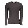 Tommy Hilfiger Black Cotton T-shirt In Gray