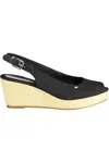 Tommy Hilfiger Iconic Elena Sling Back Wedge In Blue