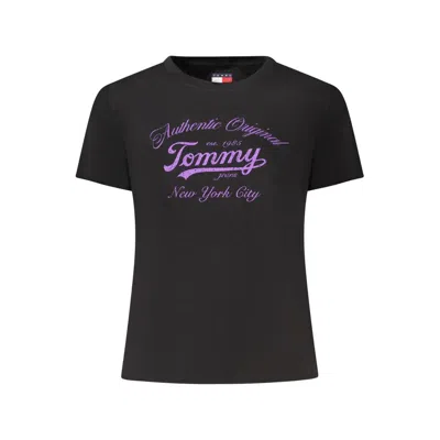 Tommy Hilfiger Black Cotton Women T-shirt