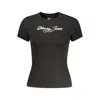 Tommy Hilfiger Black Cotton Women T-shirt In Black