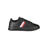 Tommy Hilfiger Stripe-detail Lace-up Sneakers In Black