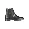 Tommy Hilfiger Chic Ankle Boot With Contrast Detailing And Side Zip In Black