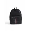 Tommy Hilfiger Black Polyester Backpack In Black