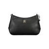 Tommy Hilfiger Black Polyester Handbag In Black