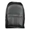 Tommy Hilfiger Black Polyester Men Backpack