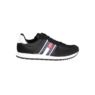TOMMY HILFIGER BLACK POLYESTER SNEAKER