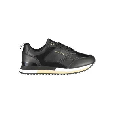 Tommy Hilfiger Black Polyester Sneaker