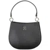 Tommy Hilfiger Elegant Black Handbag With Contrasting Details