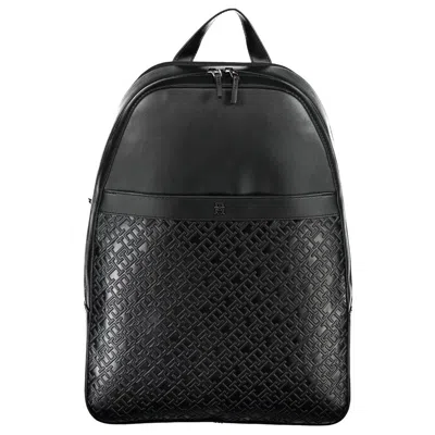 Tommy Hilfiger Black Polyethylene Backpack In Brown