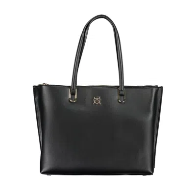 Tommy Hilfiger Black Polyethylene Handbag In Blue
