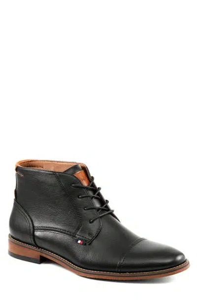 Tommy Hilfiger Blaze Lace Cap Toe Boot In Black