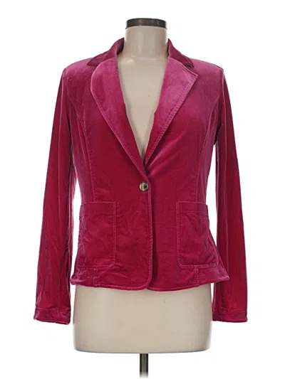 Pre-owned Tommy Hilfiger Blazer Jacket In Burgundy