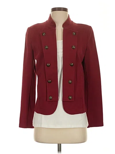 Pre-owned Tommy Hilfiger Blazer Jacket In Burgundy