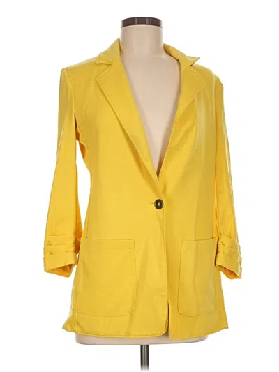 Pre-owned Tommy Hilfiger Blazer Jacket In Yellow