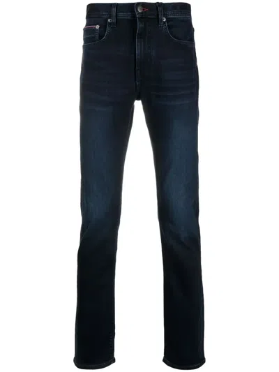 Tommy Hilfiger Bleecker Slim Fit Faded Jeans In Blue