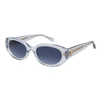 Tommy Hilfiger Blue Acetate Sunglasses In Metallic
