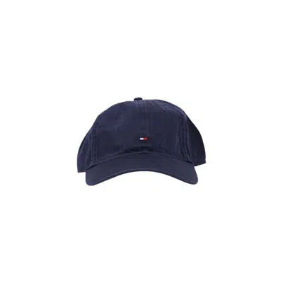 Tommy Hilfiger Blue Cotton Caps Baseball Hat In Gold