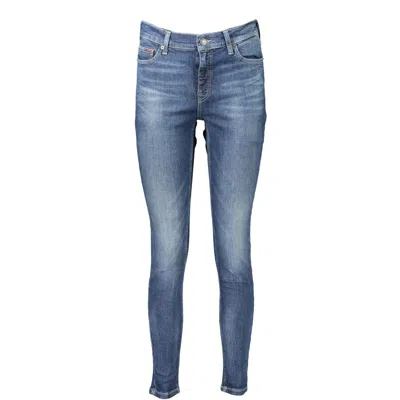 Tommy Hilfiger Faded Skinny-whiskered Skinny Jeans In Blue