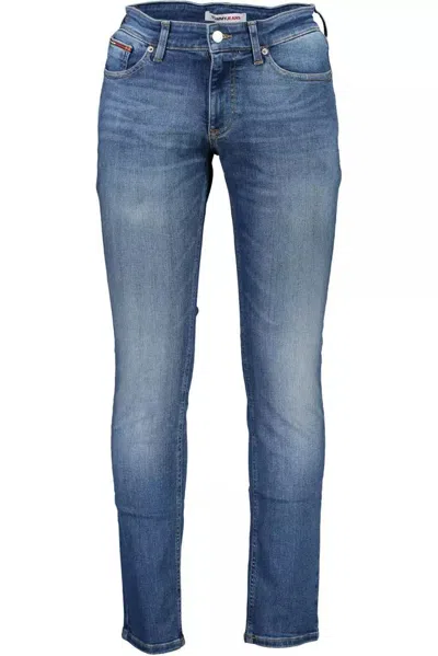 Tommy Hilfiger Blue Cotton Jeans & Trouser