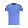 Tommy Hilfiger Blue Cotton Men T-shirt In Blue