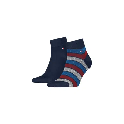 Tommy Hilfiger Blue Cotton Sock In Animal Print