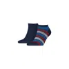 Tommy Hilfiger Blue Cotton Sock In Animal Print
