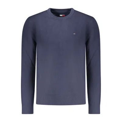 Tommy Hilfiger Crew-neck Cotton Sweater In Blue