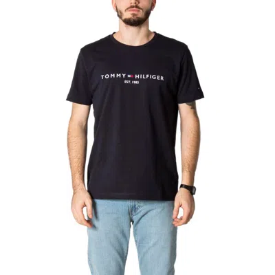 Tommy Hilfiger Organic Cotton Logo T-shirt In Black
