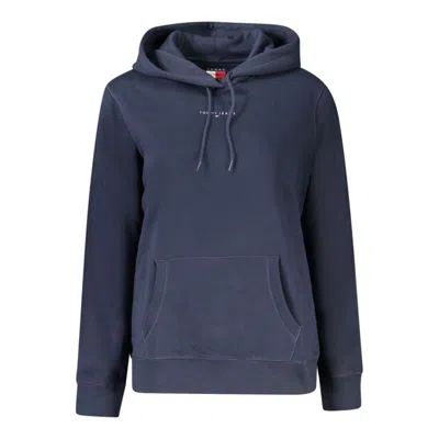 Tommy Hilfiger Logo-print Drawstring Hoodie In Blue