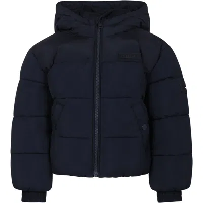 Tommy Hilfiger Kids' Blue Down Jacket For Girl With Logo