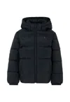 Tommy Hilfiger Blue Down Jacket For Kids With Logo In Blue