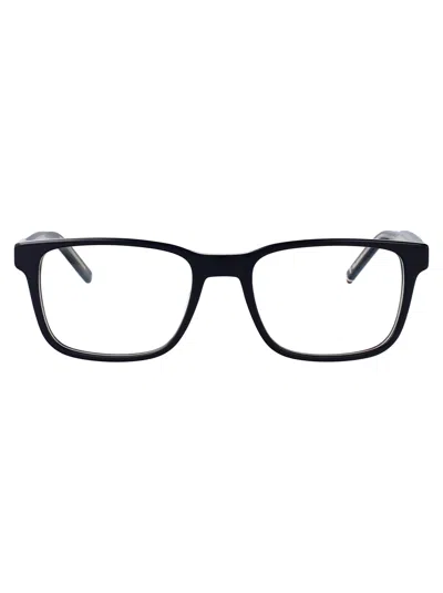 Tommy Hilfiger Blue Eco Acetate Glasses In Black