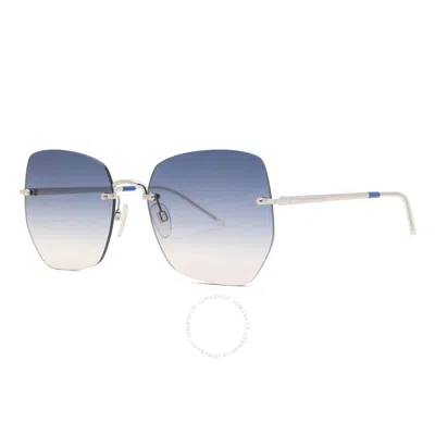 Tommy Hilfiger Blue Gradient Butterfly Ladies Sunglasses Th 1667/s 0kuf/i4 57