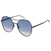 Tommy Hilfiger Blue Gradient Pilot Ladies Sunglasses Th 1668/s 0oy4/i4 59