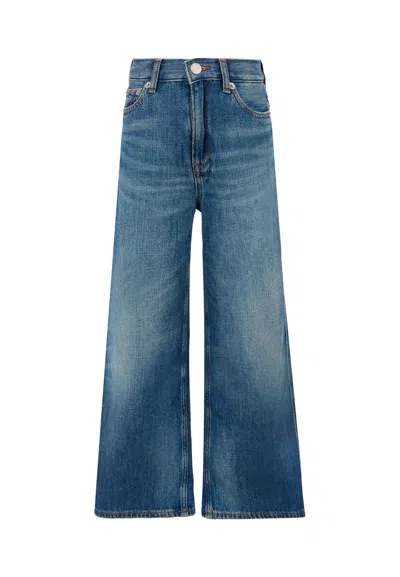 Tommy Hilfiger Kids' Blue Jeans For Girl With Logo