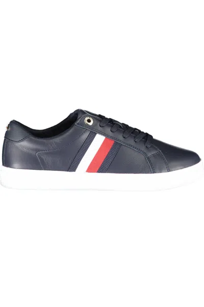Tommy Hilfiger Side Logo-detail Sneakers In Blue
