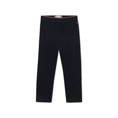 Tommy Hilfiger Blue Leggings For Baby Girl With Flag