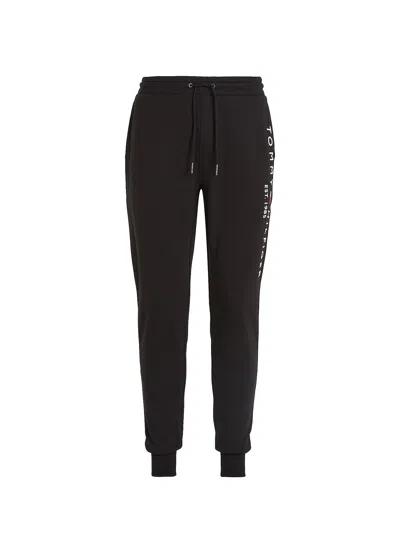 Tommy Hilfiger Blue Logo Tracksuit Bottoms In Black