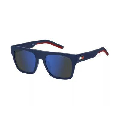 Tommy Hilfiger Blue Multilayer Browline Men's Sunglasses Th 1976/s Fllzs52