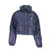 Tommy Hilfiger Eco-conscious Blue Nylon Short Jacket