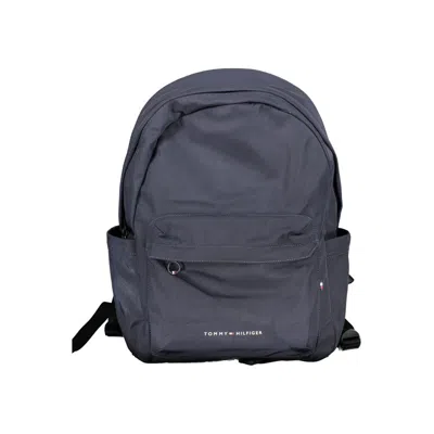 Tommy Hilfiger Blue Polyester Backpack In Brown