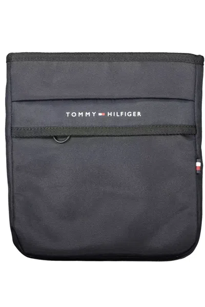 Tommy Hilfiger Blue Polyester Shoulder Bag In Brown