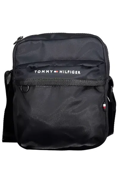 Tommy Hilfiger Blue Polyester Shoulder Bag In Burgundy