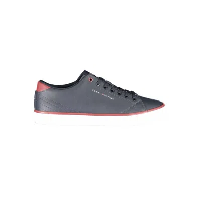 Tommy Hilfiger Th Essential Core Mens Vulcanised Leather Trainers Colo In Desert Sky